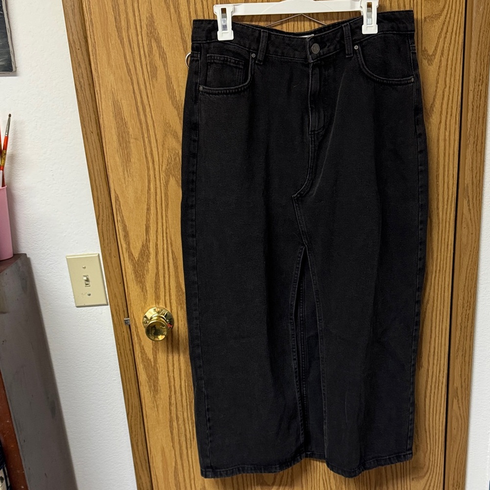 Cotton On Charcoal Denim Skirt